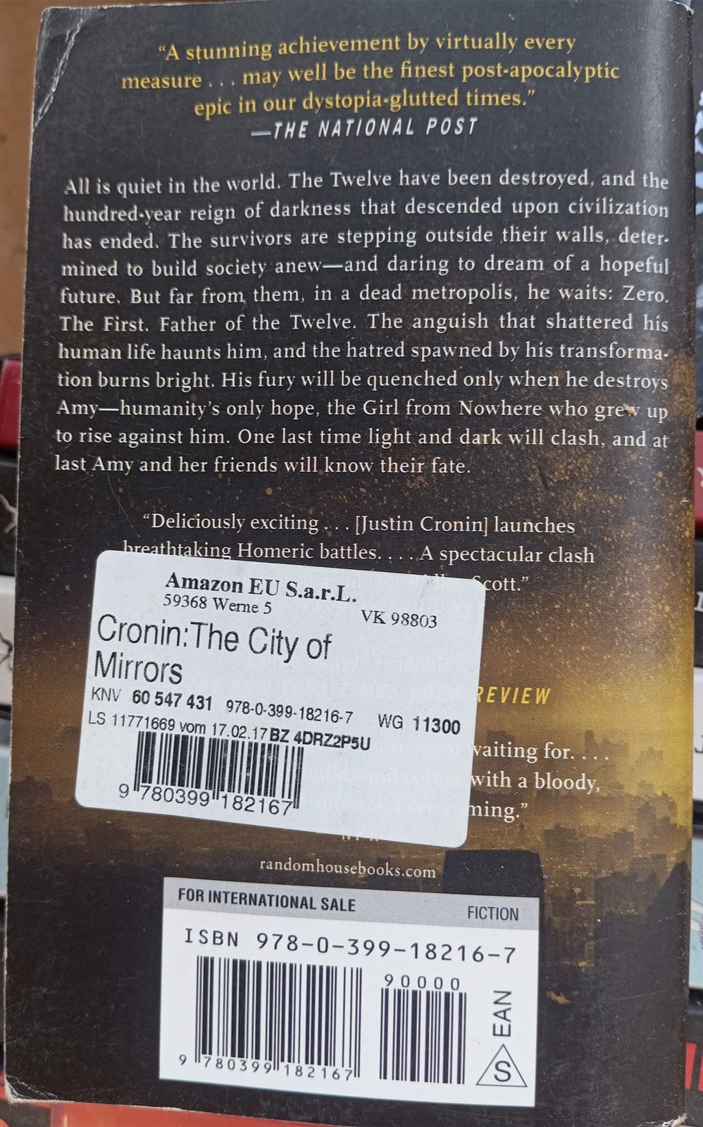 The City of Mirrors back