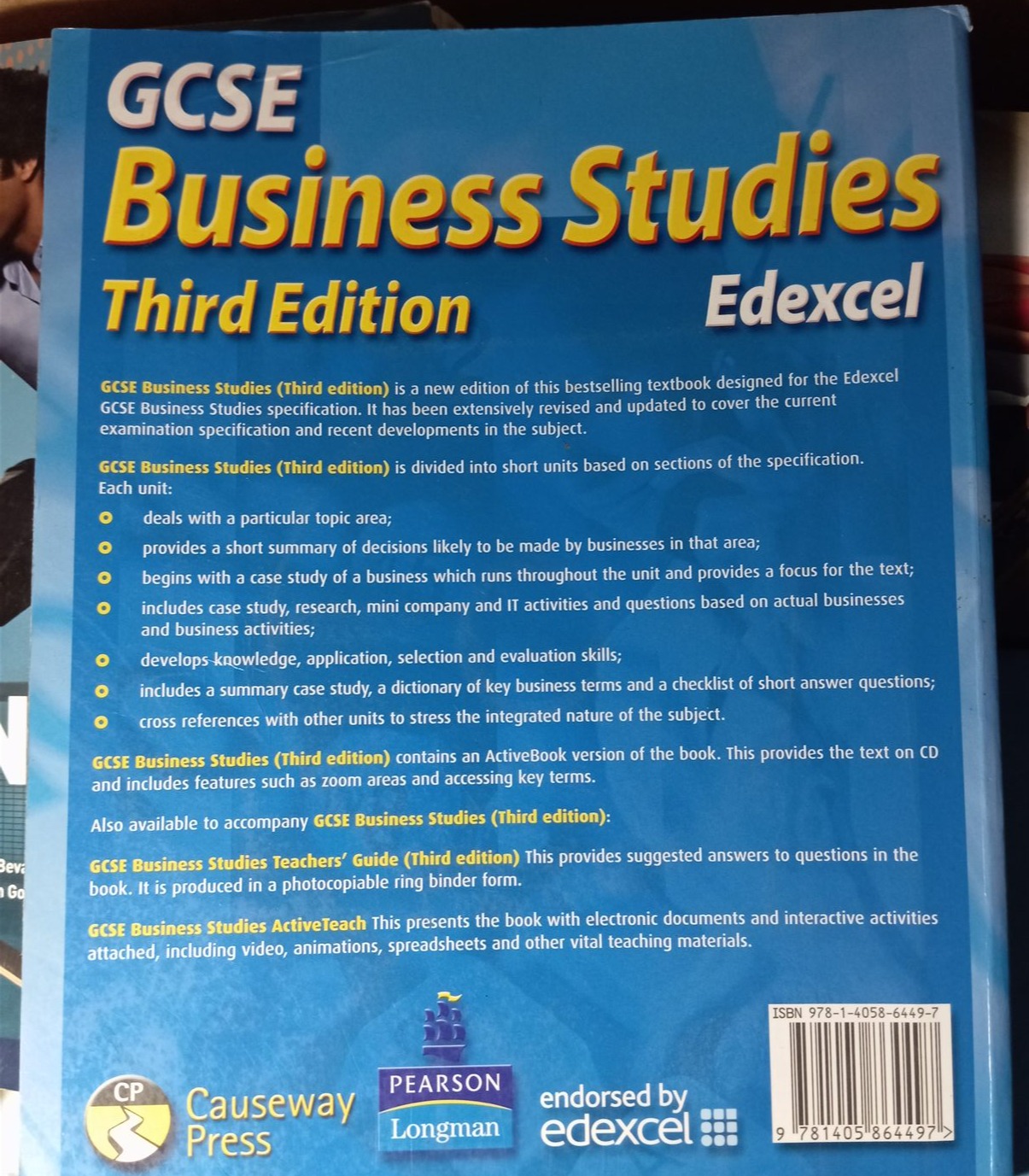 GCSE Business Studies (Third Edition) back