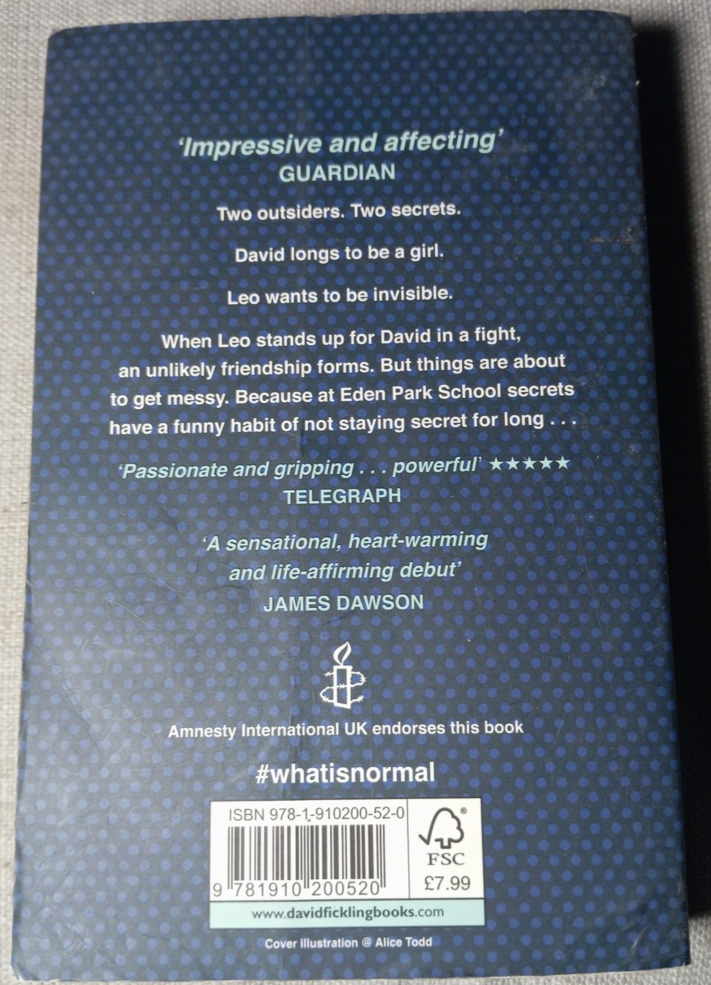 The Art of Being Normal back