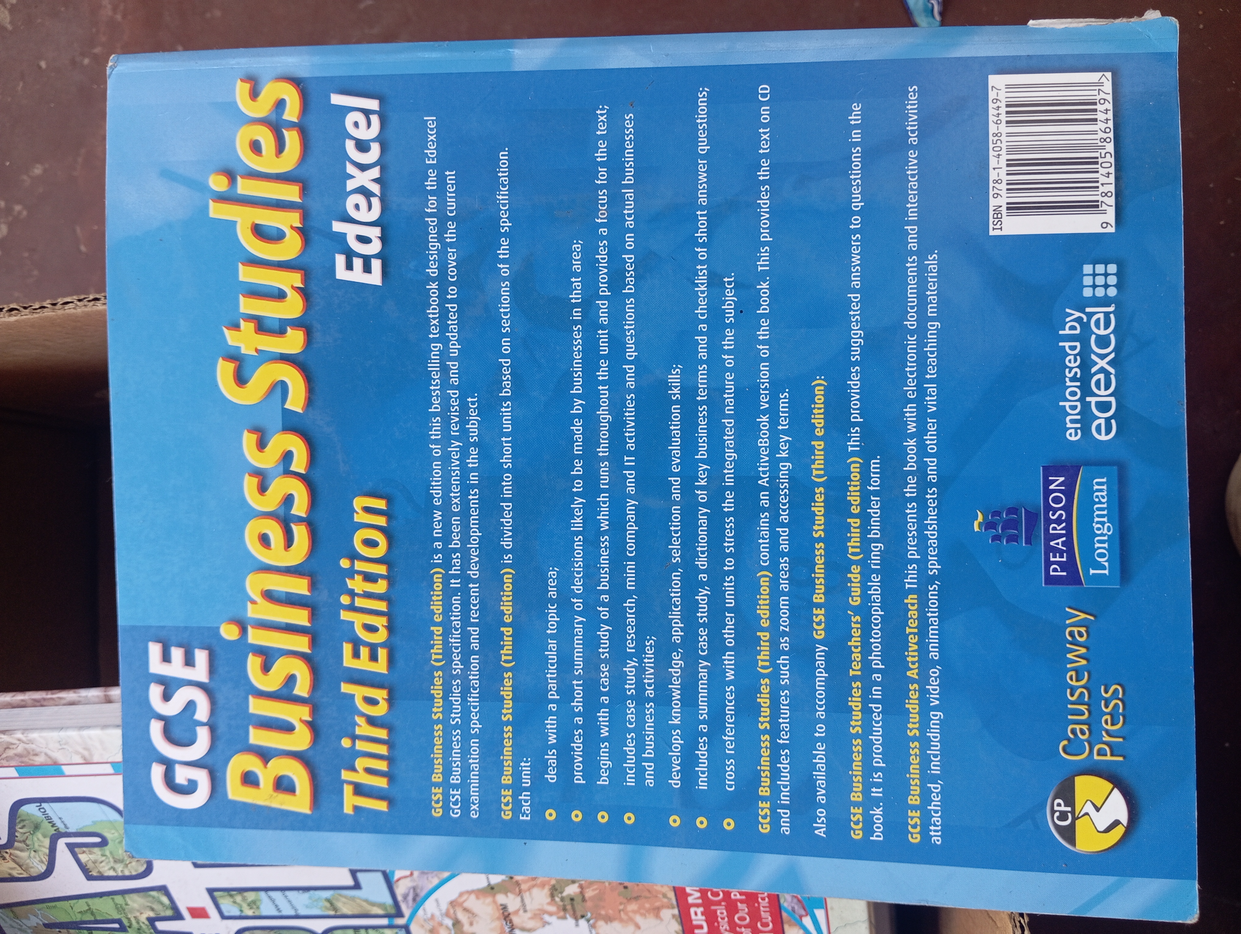GCSE Business Studies Edexcel Third Edition back